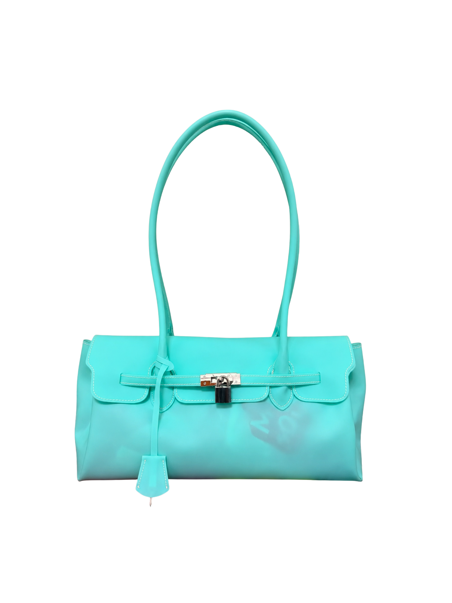 Aqua Firkin Shoulder Bag | Jelly Birkin Bag – Hello Flower Child