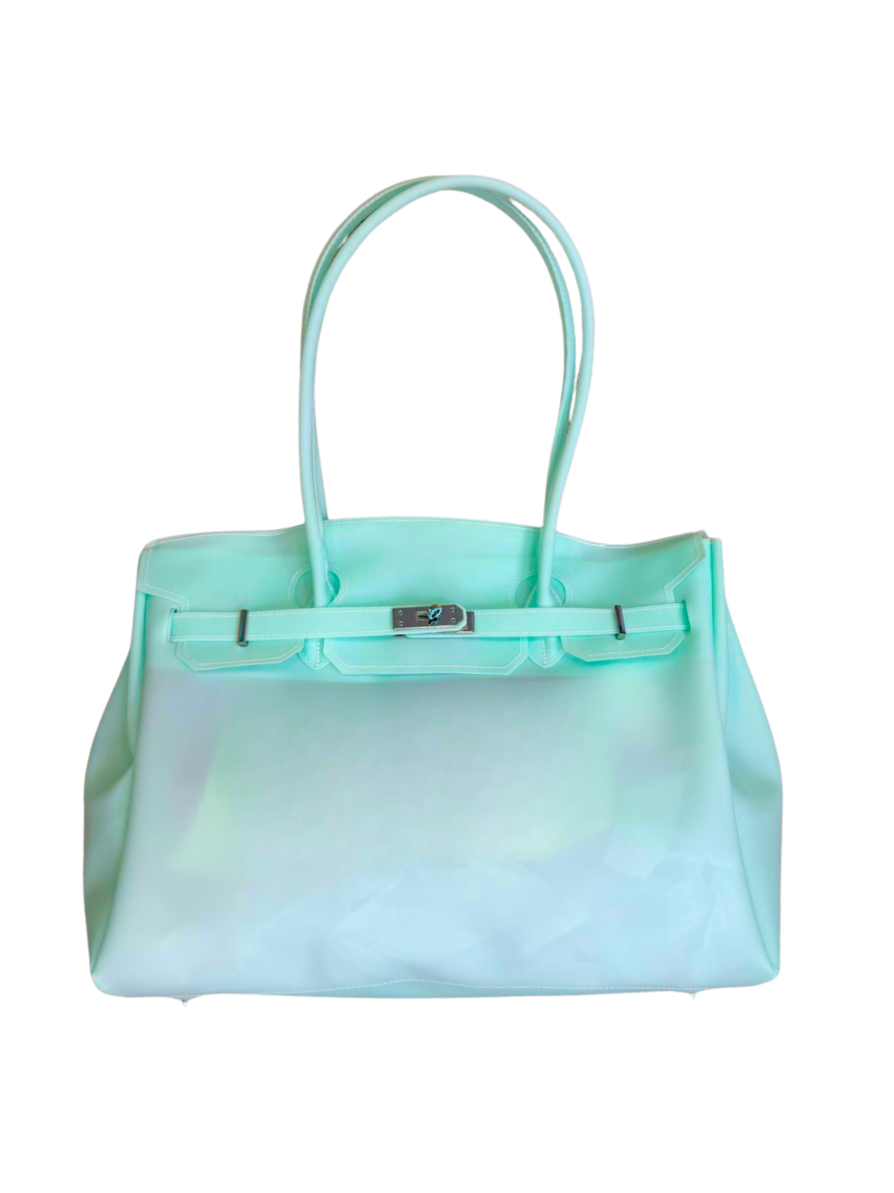 Aqua Firkin Bag | Jelly Birkin Bag | Hello Flower Child