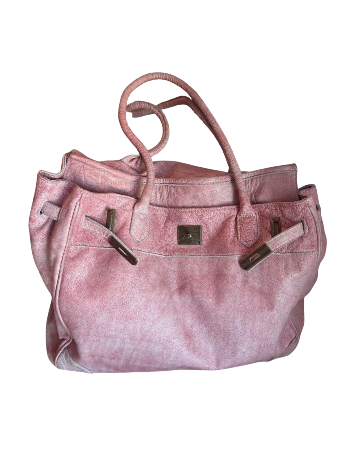 Firkin 45 Water Dyed Leather Bag lemon front product view