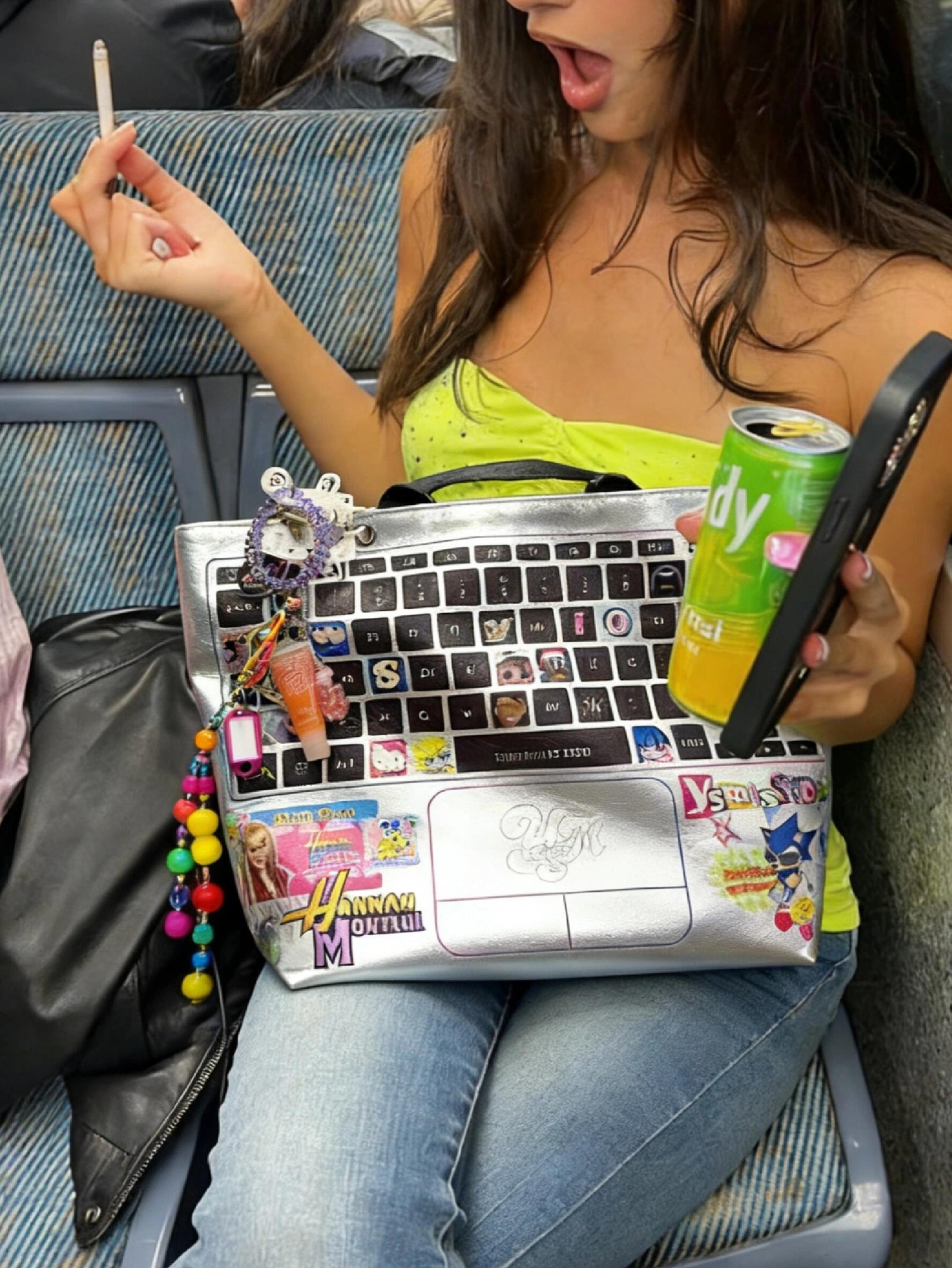 2000s Laptop Collage Tote