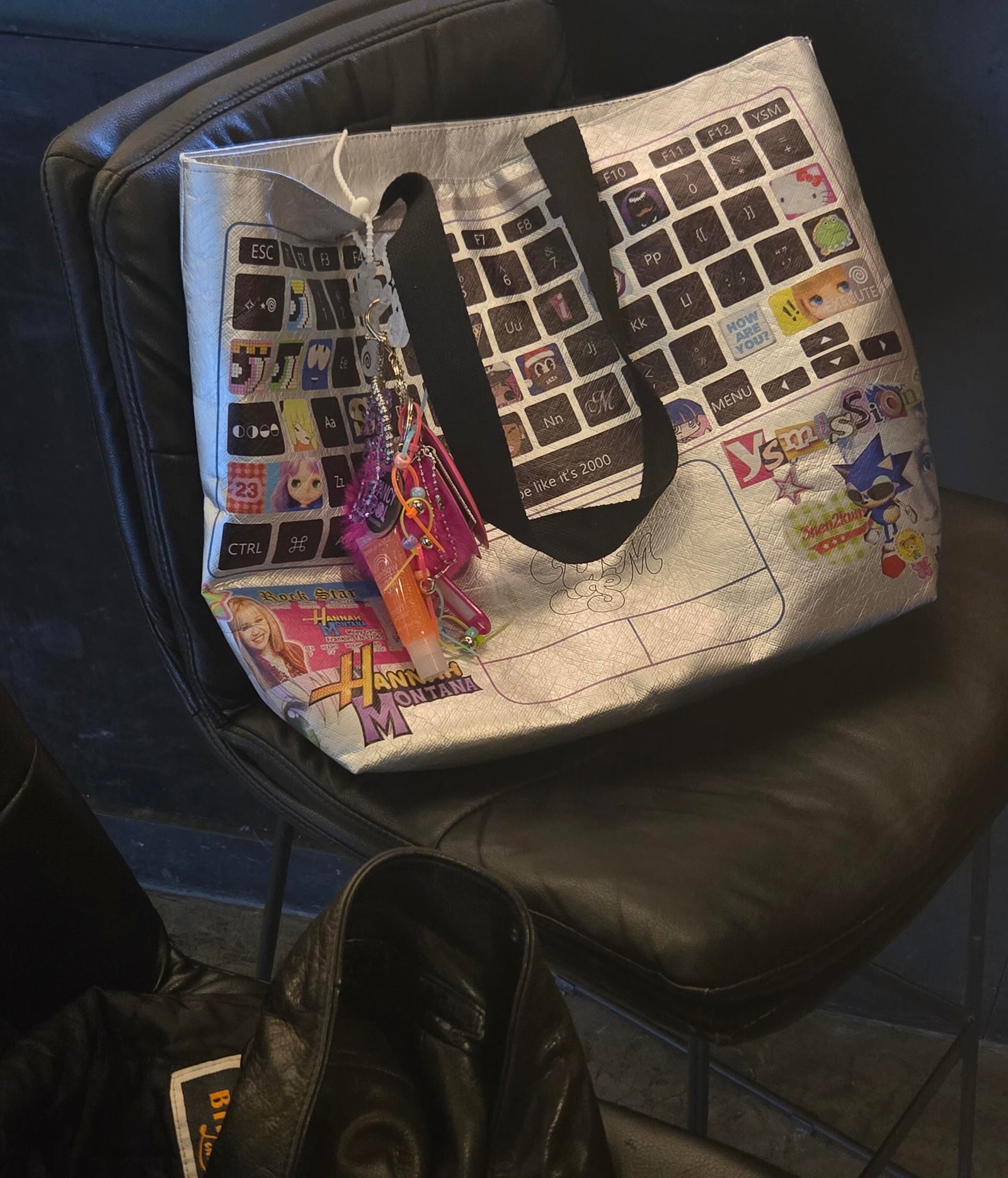 2000s Laptop Collage Tote