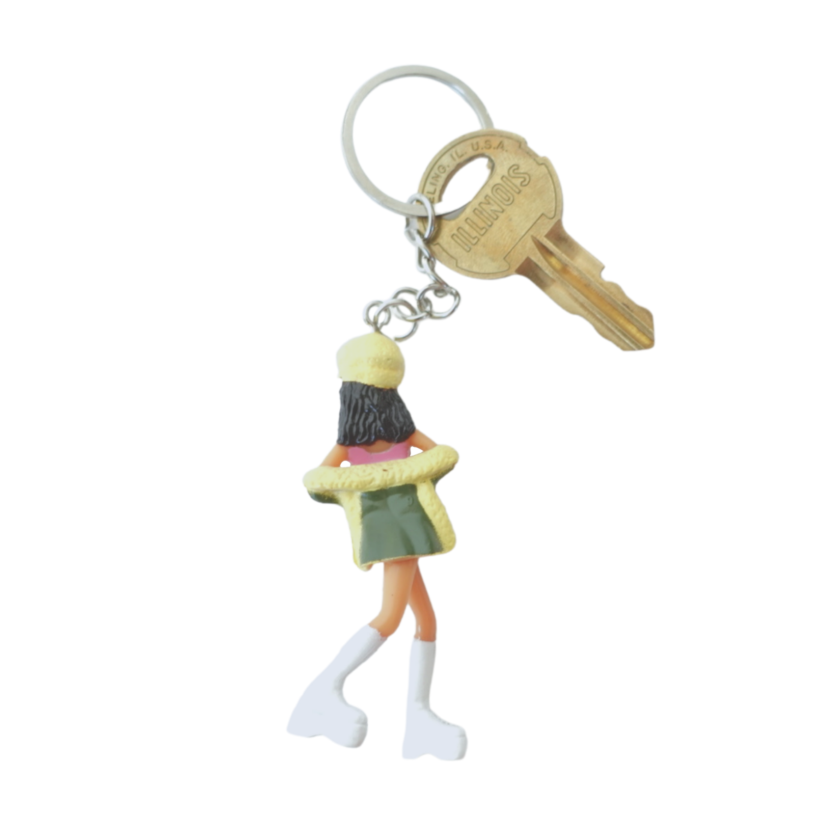 2000s Dolls Charm Pop Girl keychain back view