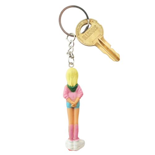 2000s Dolls Charm Sporty Girl keychain back view