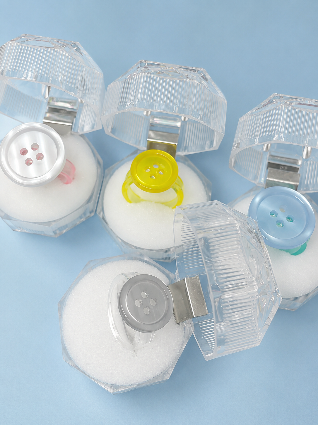 Aura Button Ring