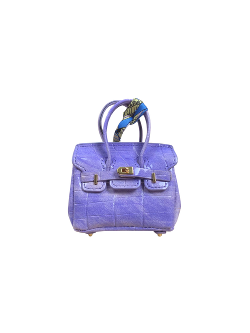 Baby Firkin AirPods Case Charm Violet front view on white background