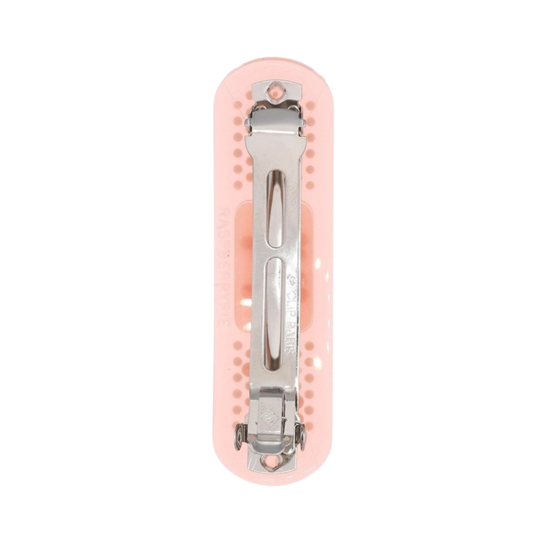 Bling Bandaid Hair Clip Strawberry Milk back view on white background