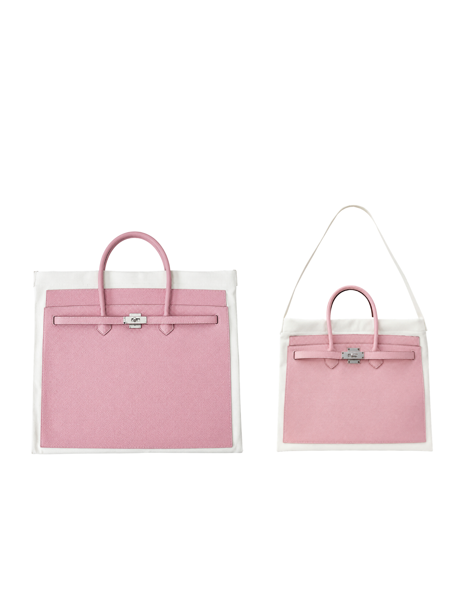 Boatkin tote bags in Blossom, size comparison