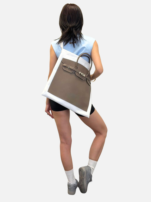 Boatkin 48 Leather Canvas Tote Bag