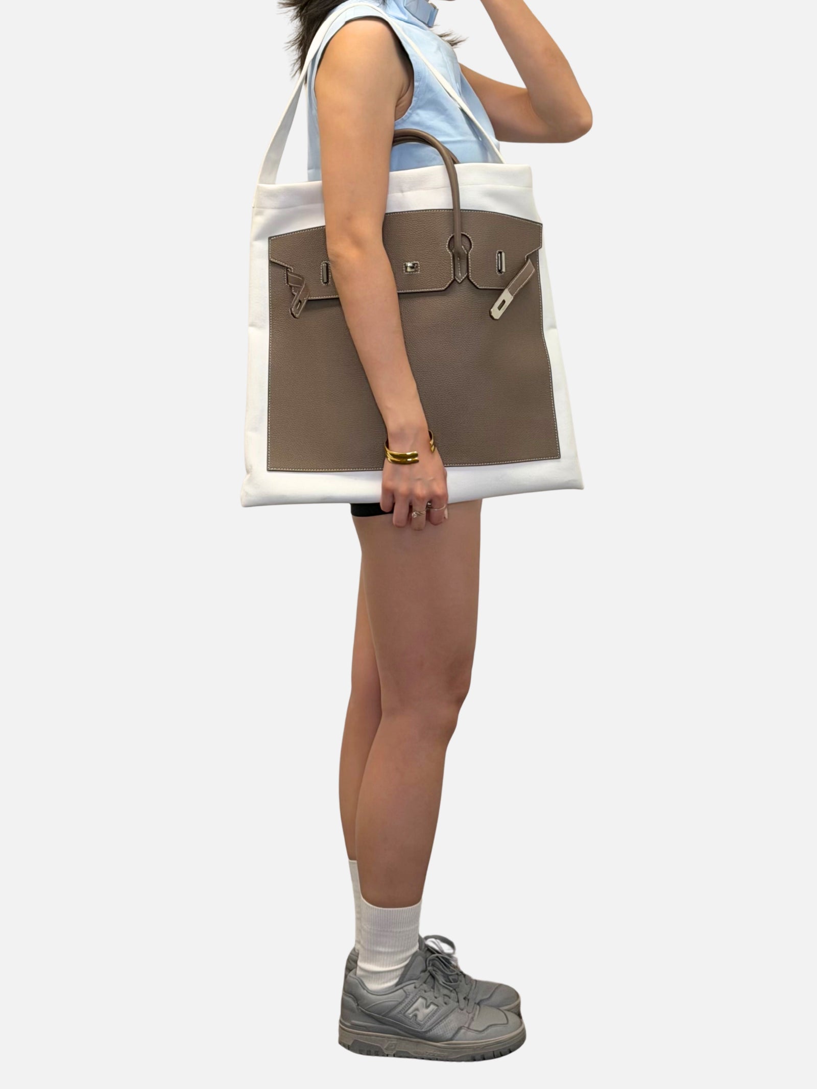 Boatkin 48 Leather Canvas Tote Bag