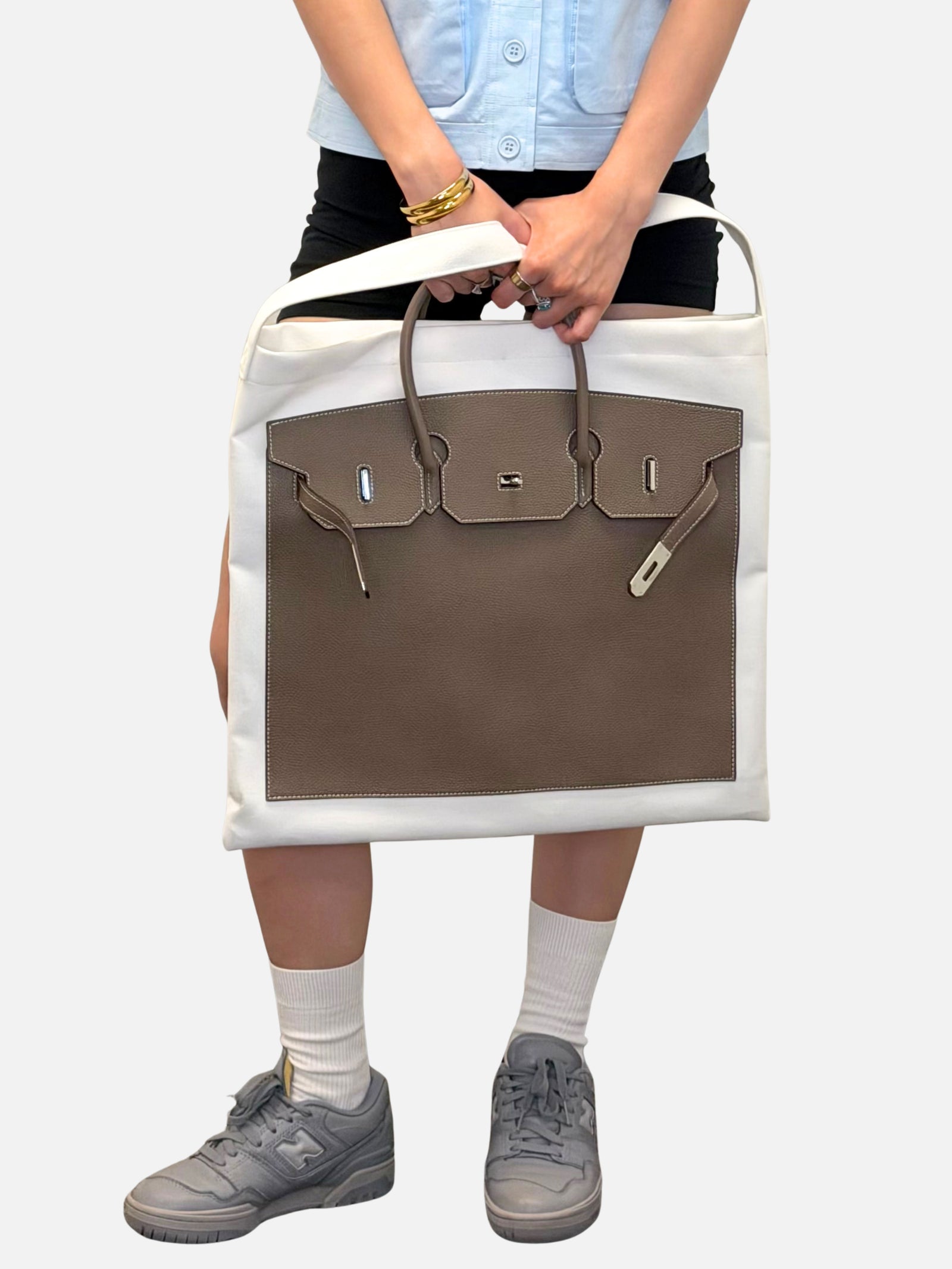 Boatkin 48 Leather Canvas Tote Bag