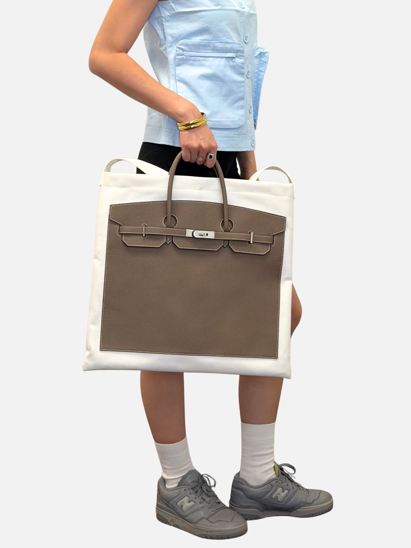 Boatkin 48 Leather Canvas Tote Bag