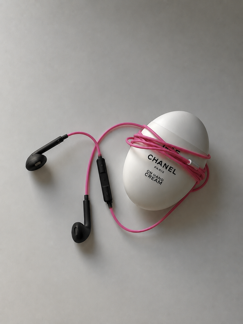 Color Pop Wired Earphones Noir close-up detail view 1