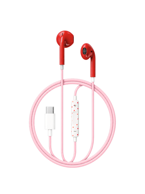 Color Pop Wired Earphones Cherry Dream