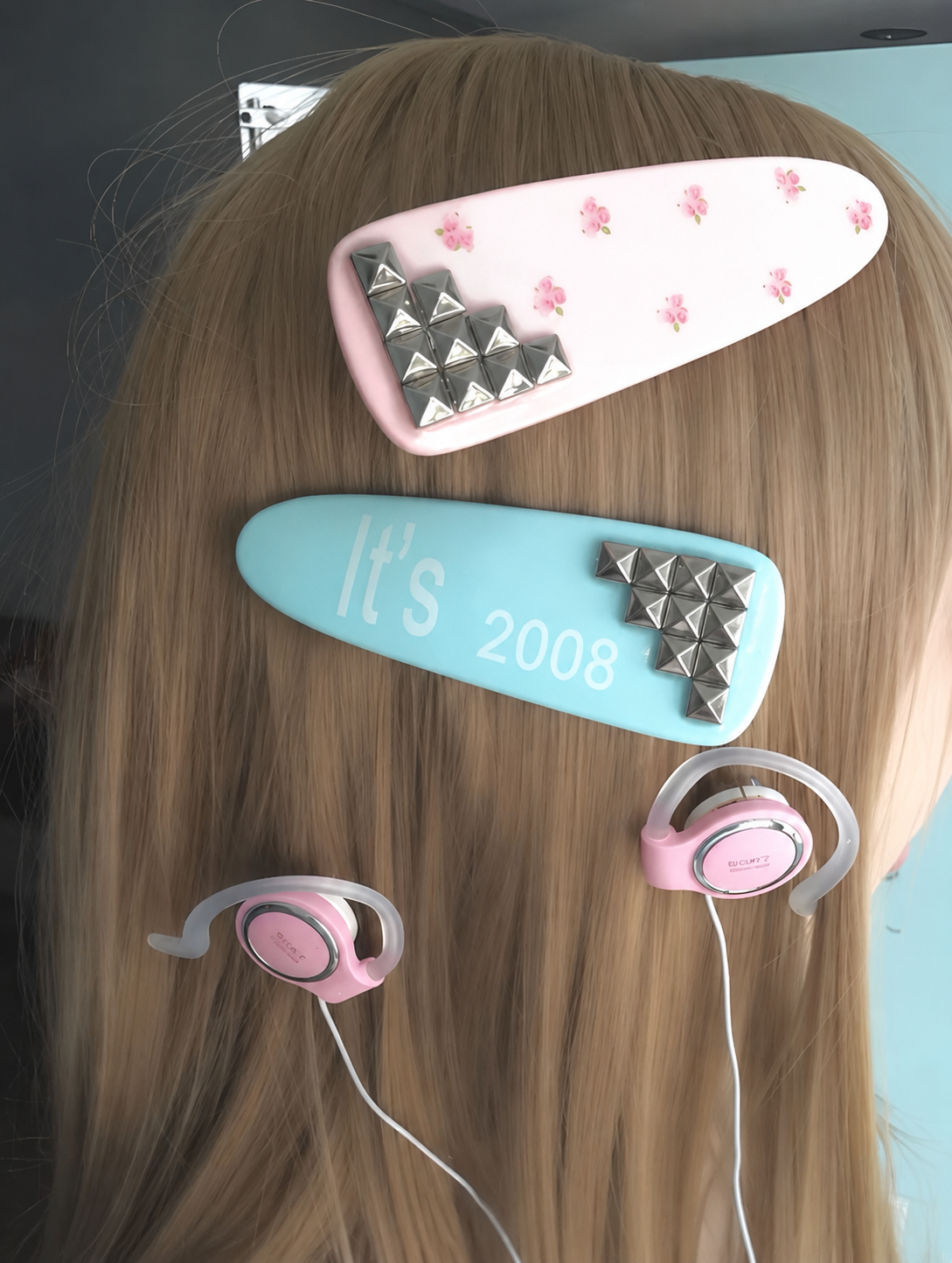 Cyber Studded Hair Clip