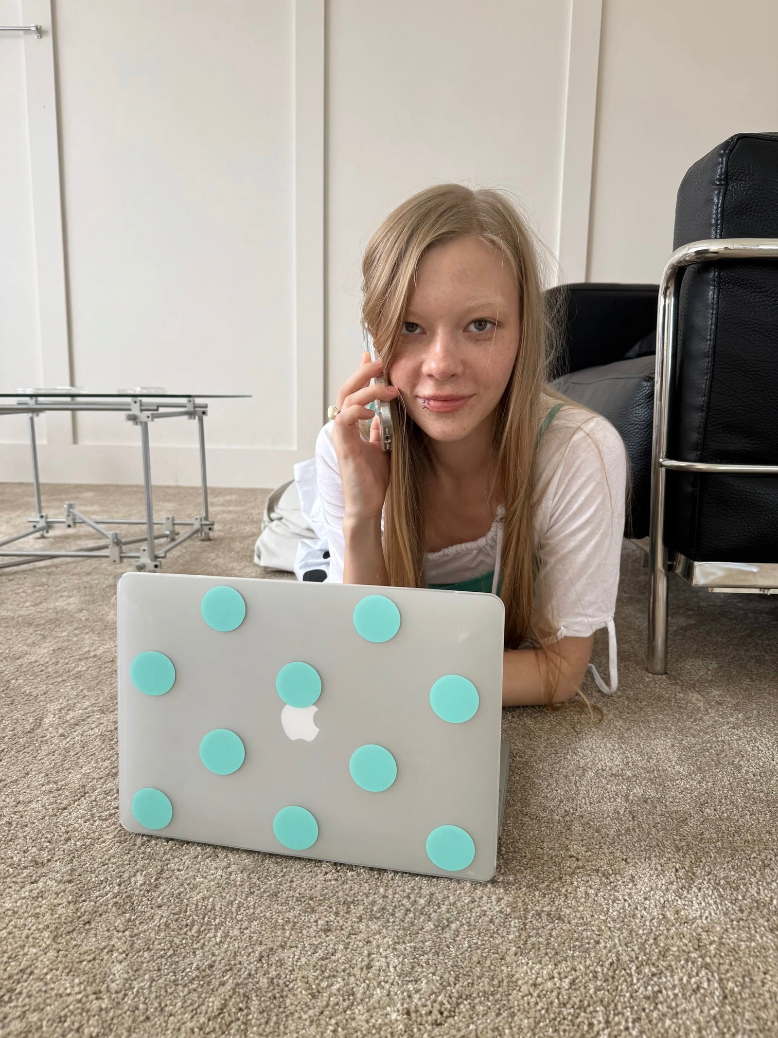 Aqua Dot MacBook Case