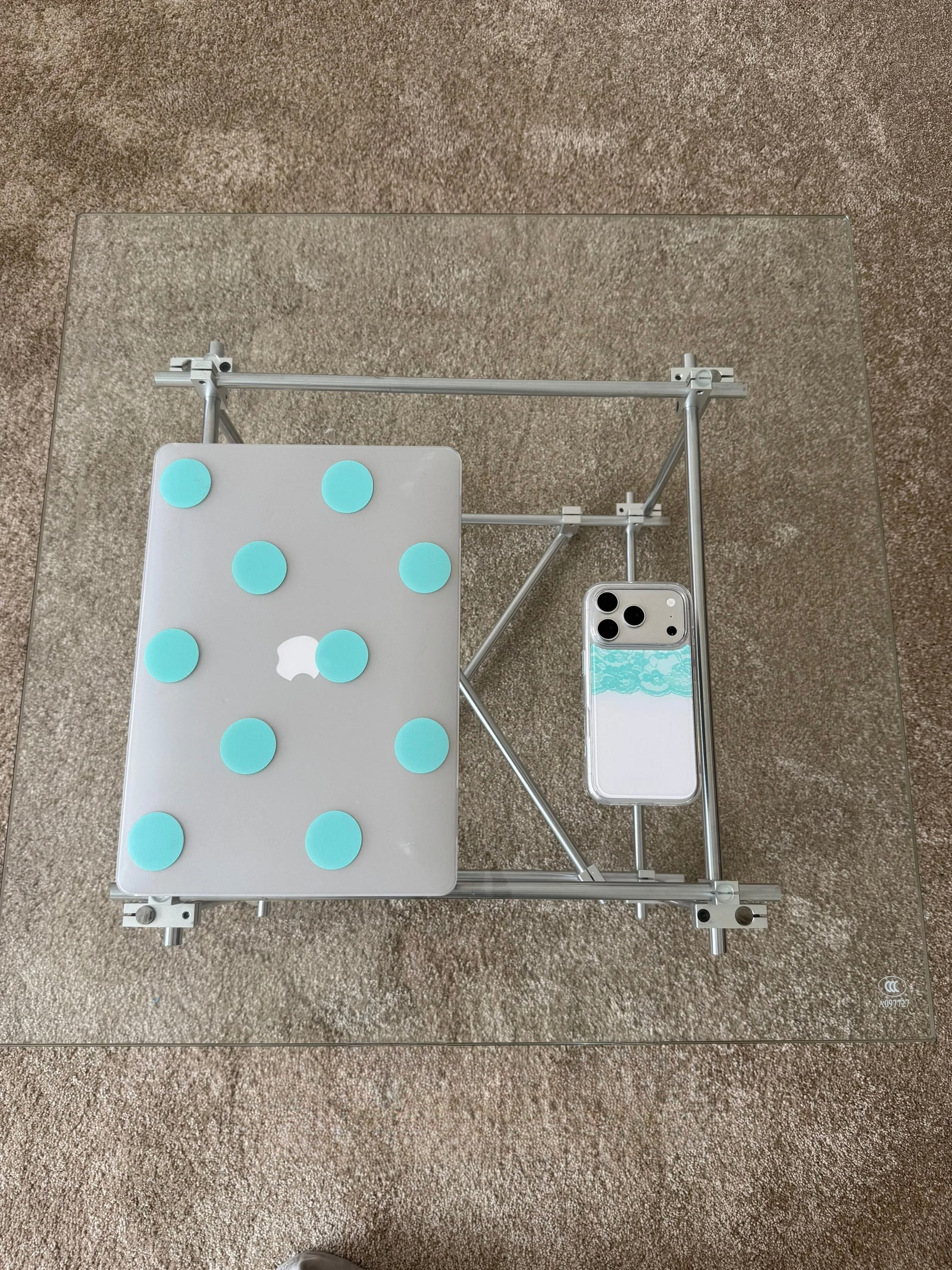Aqua Dot MacBook Case