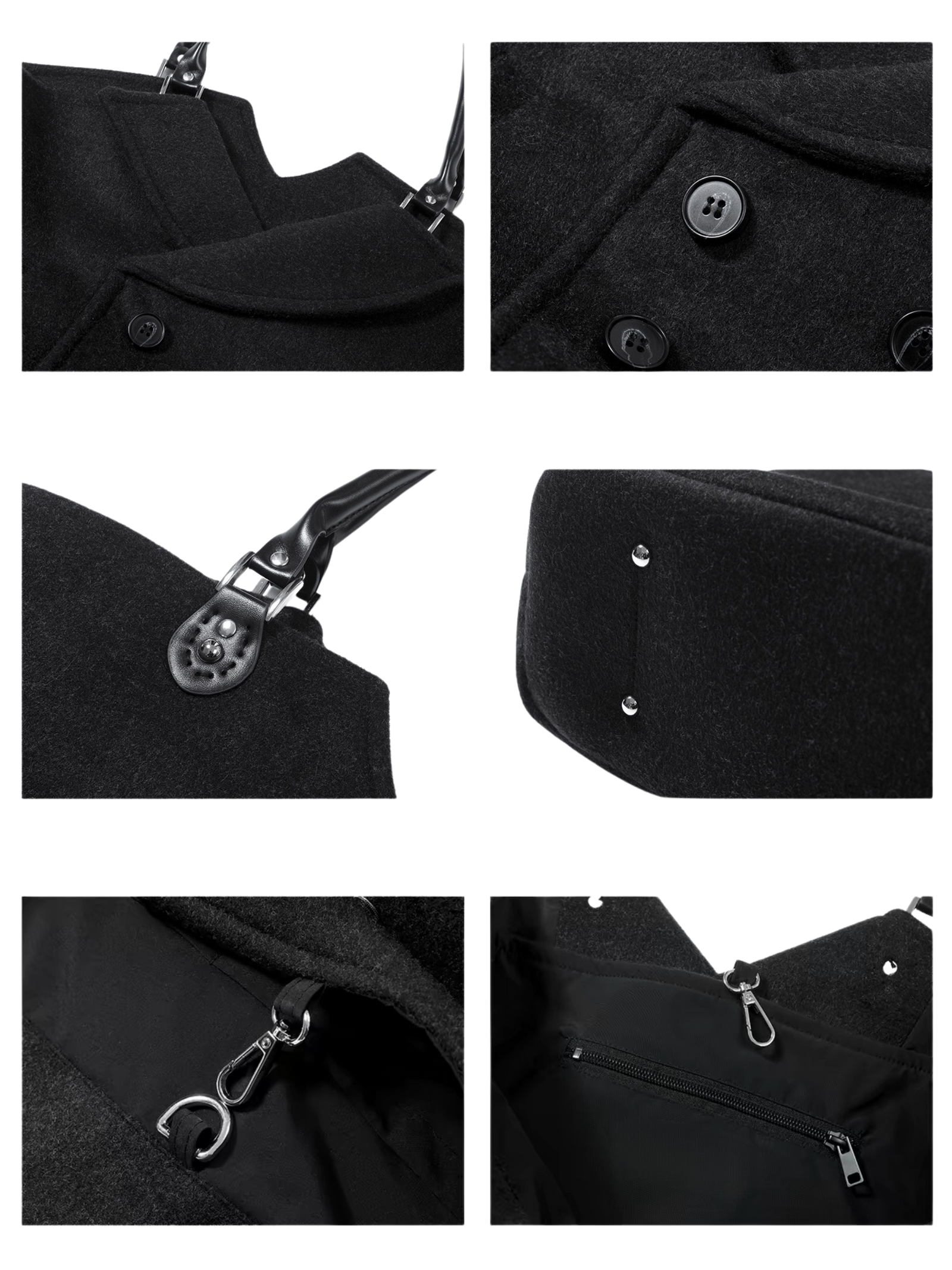 Double-Breasted Blazer Tote Bag