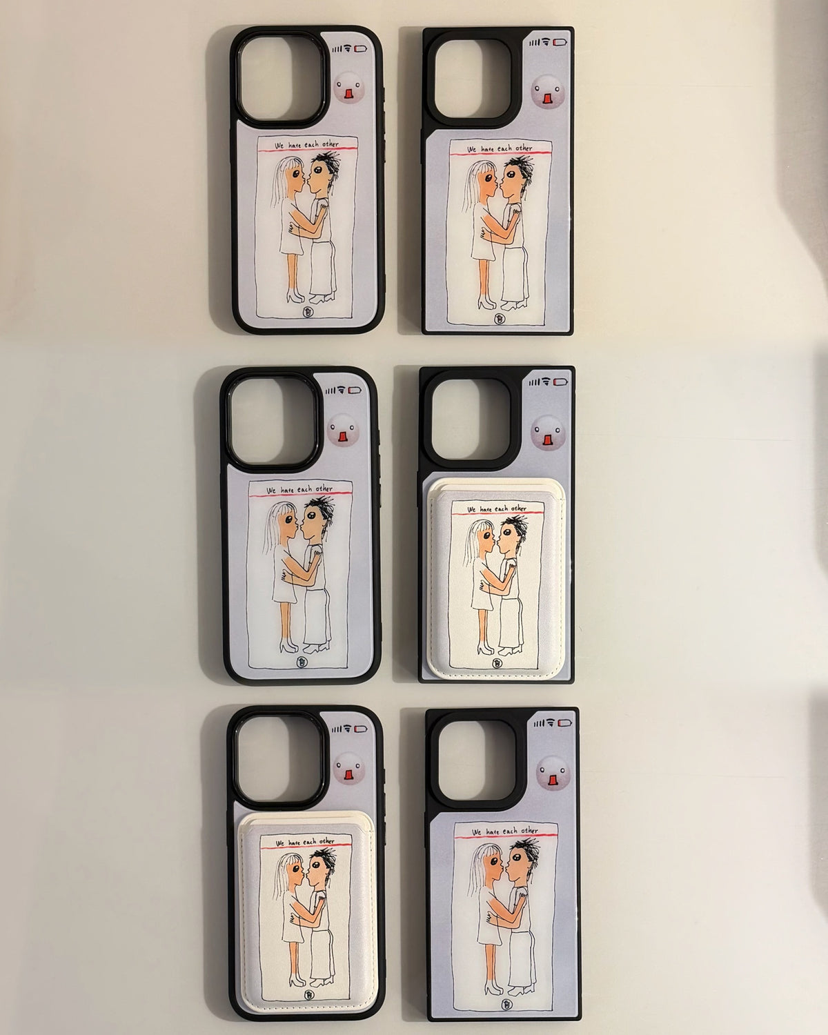 Hate & Kiss iPhone Case