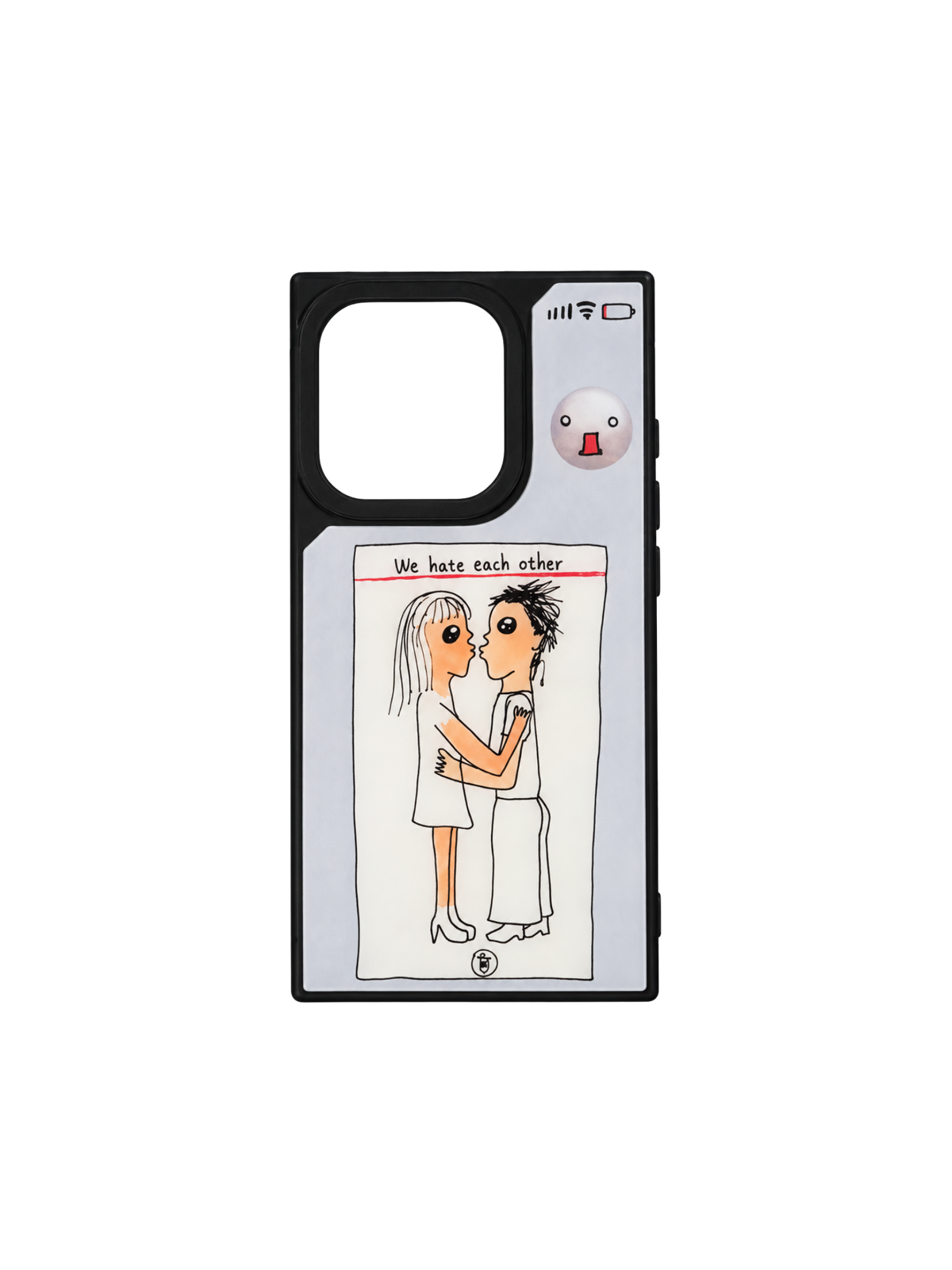 Hate & Kiss iPhone Case