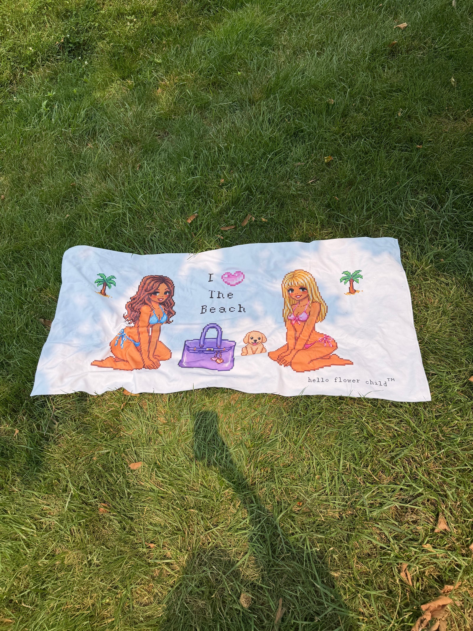 I Love The Beach Towel