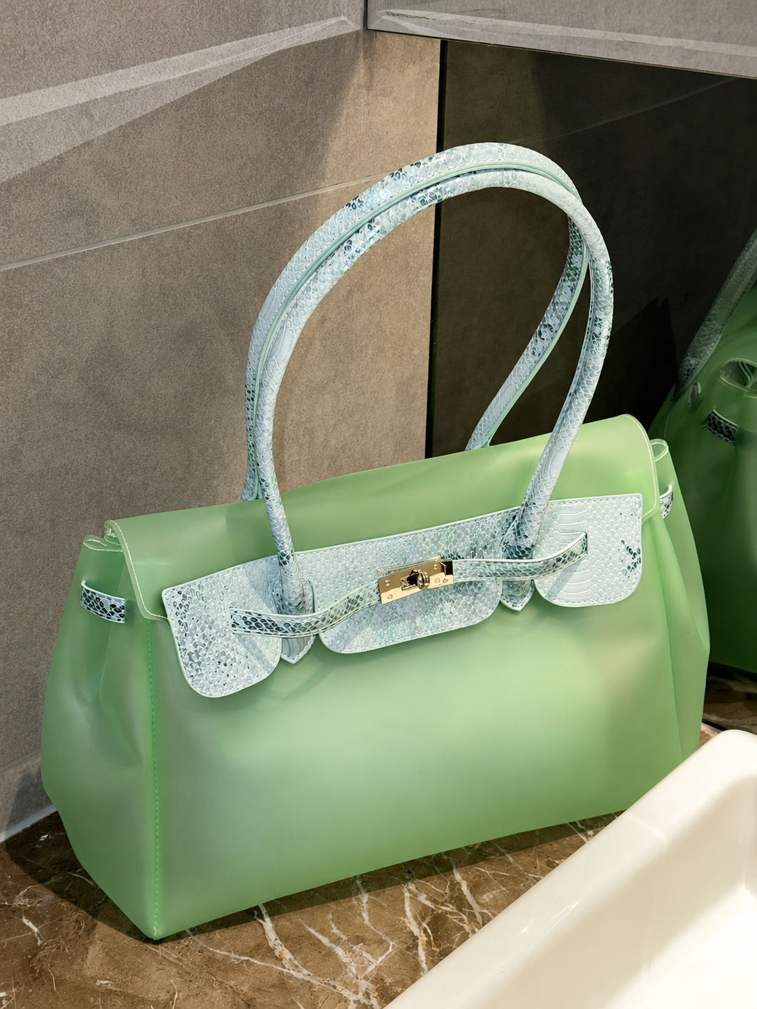 Jelly 35 Snakeskin Two Piece Bag Set