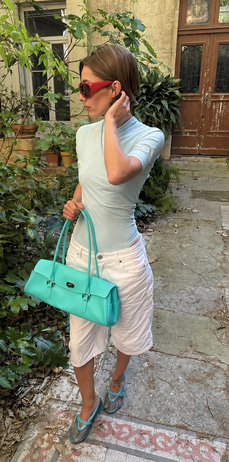 Jelly Baguette Shoulder Bag