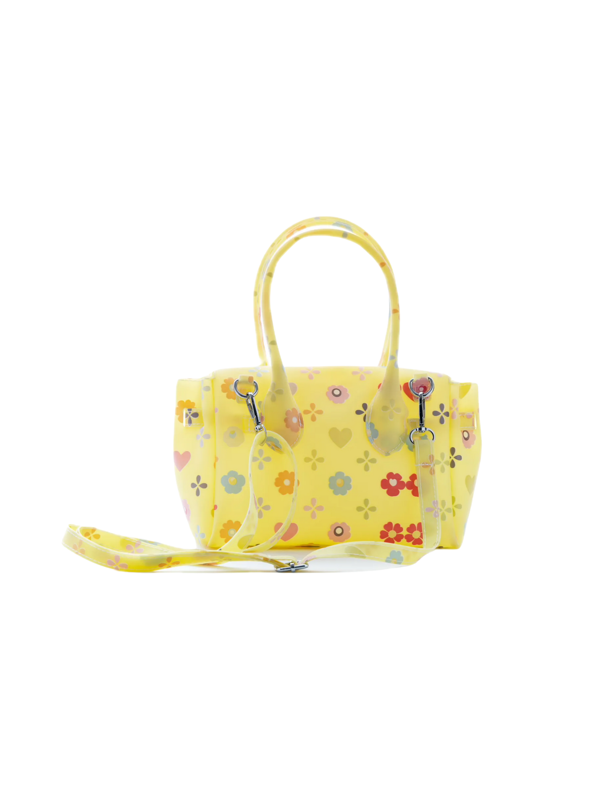 Jelly Firkin 21 Flower Print Bag Butter back product view