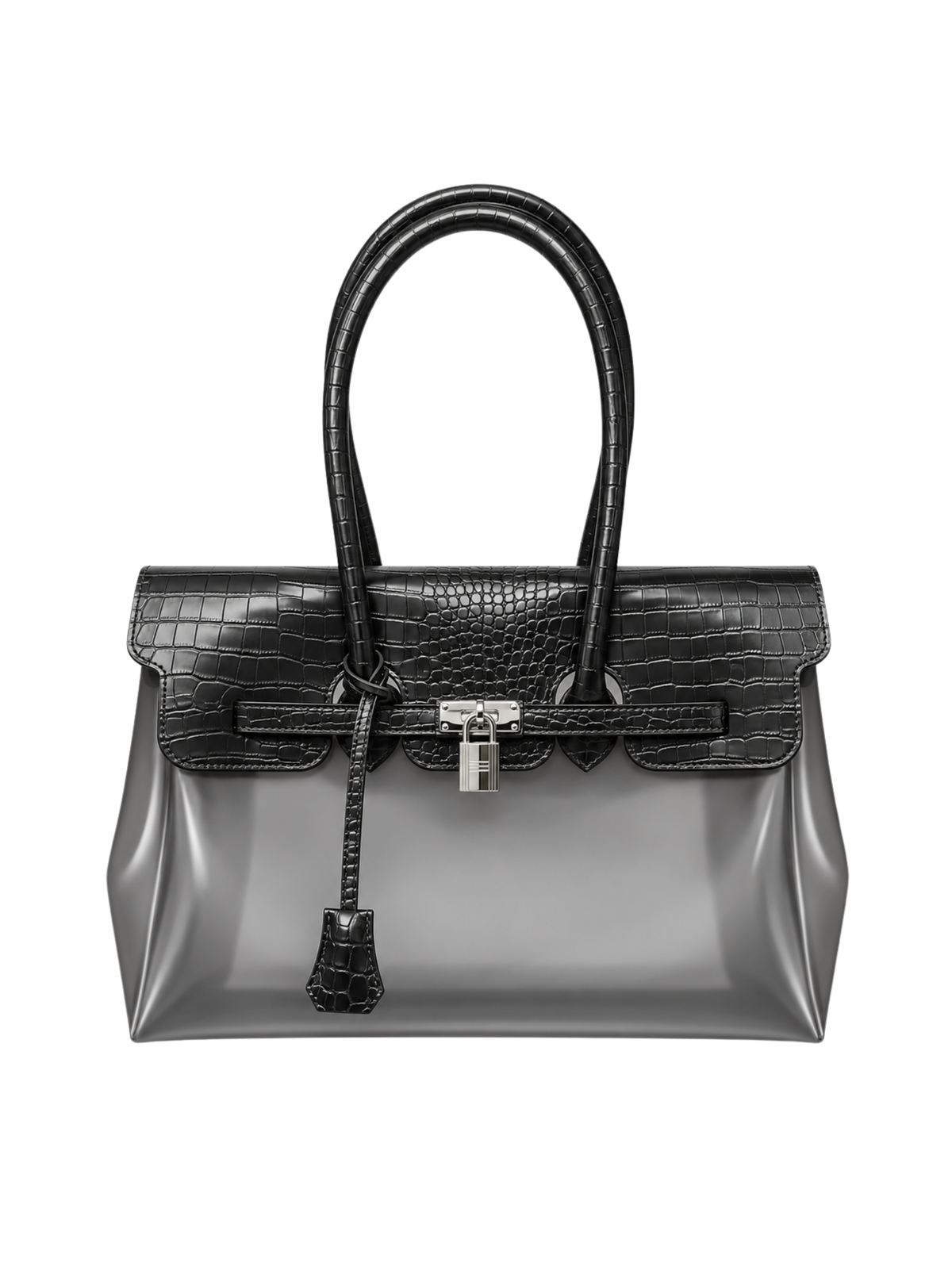 Jelly Firkin 40 Croc Bag Black front product view