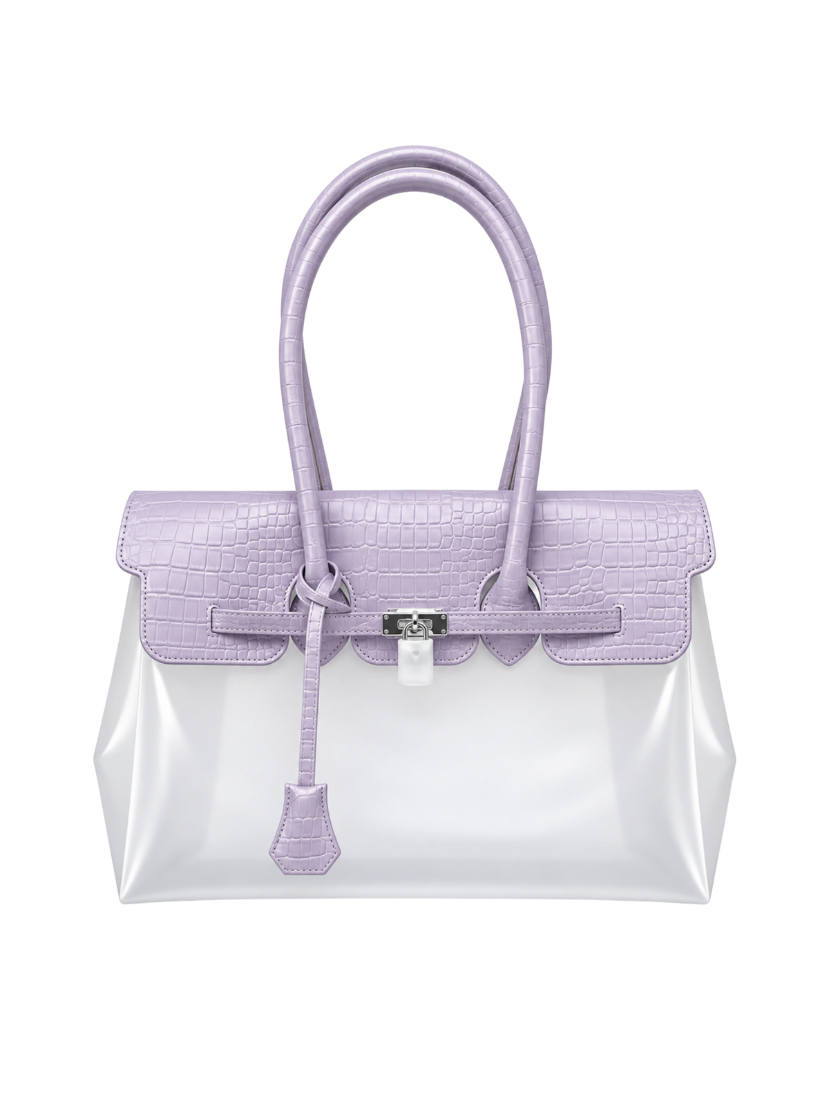 Jelly Firkin 40 Croc Bag Lavender front product view