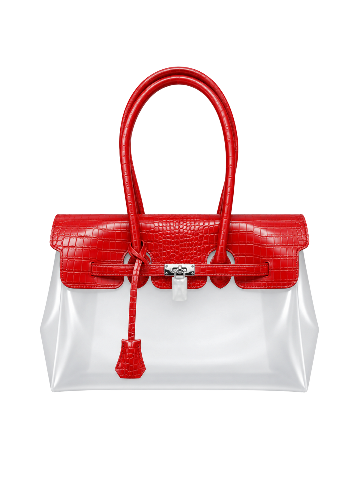 Jelly Firkin 40 Croc Bag Red front product view