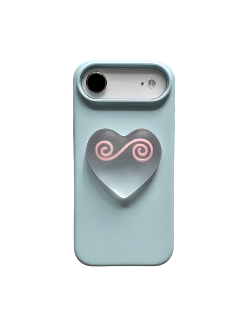Jelly Heart MagSafe Phone Grip Blush Swirl colorway front view