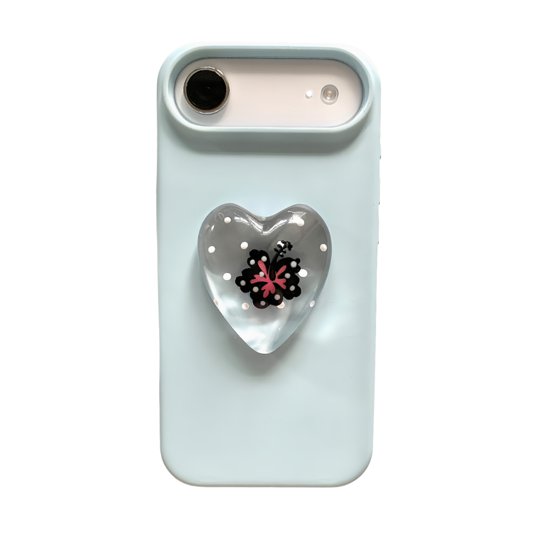Jelly Heart MagSafe Phone Grip Midnight Hibiscus colorway front view