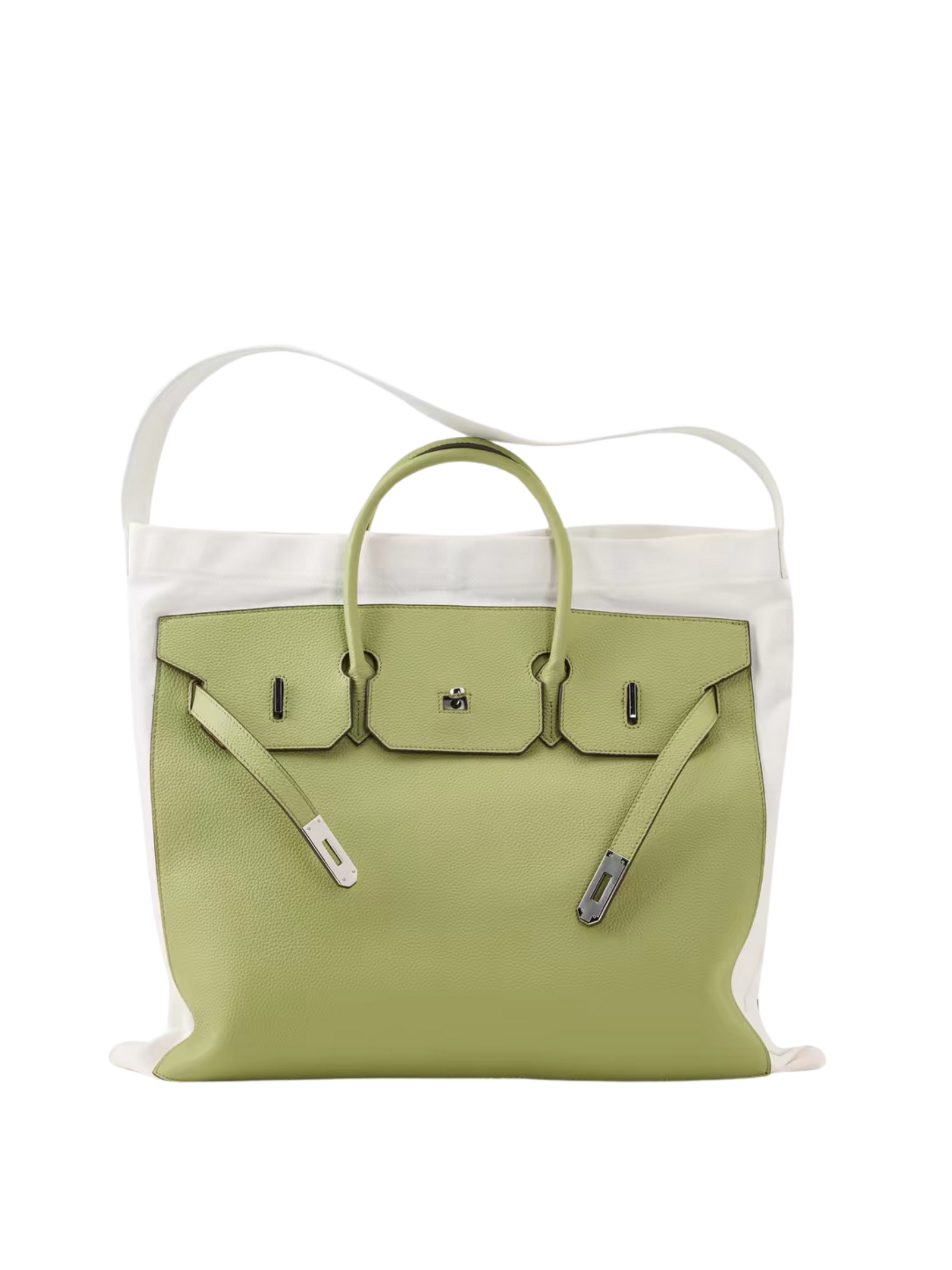 Boatkin Leather Canvas Tote Bag