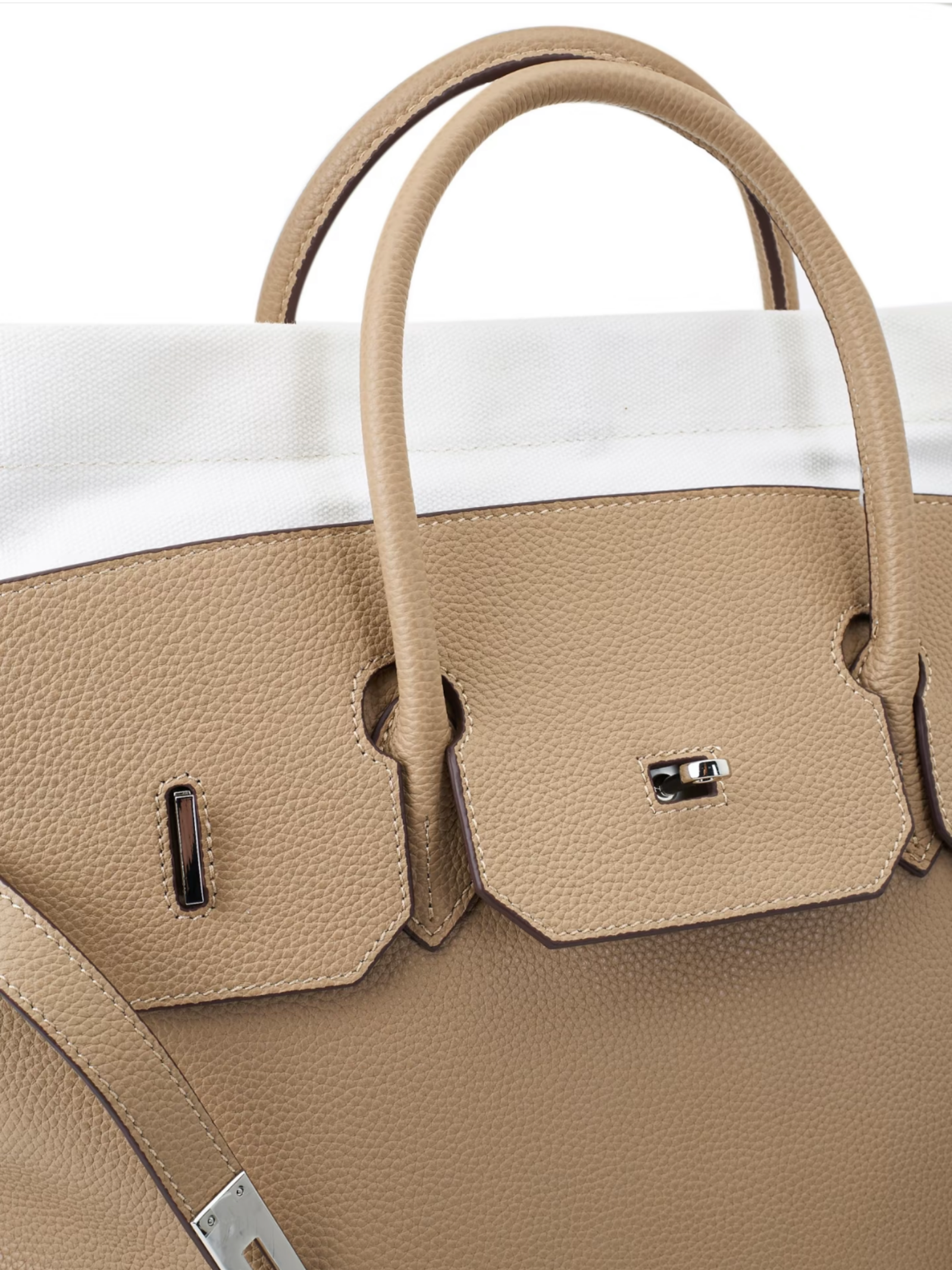 Boatkin Leather Canvas Tote Bag