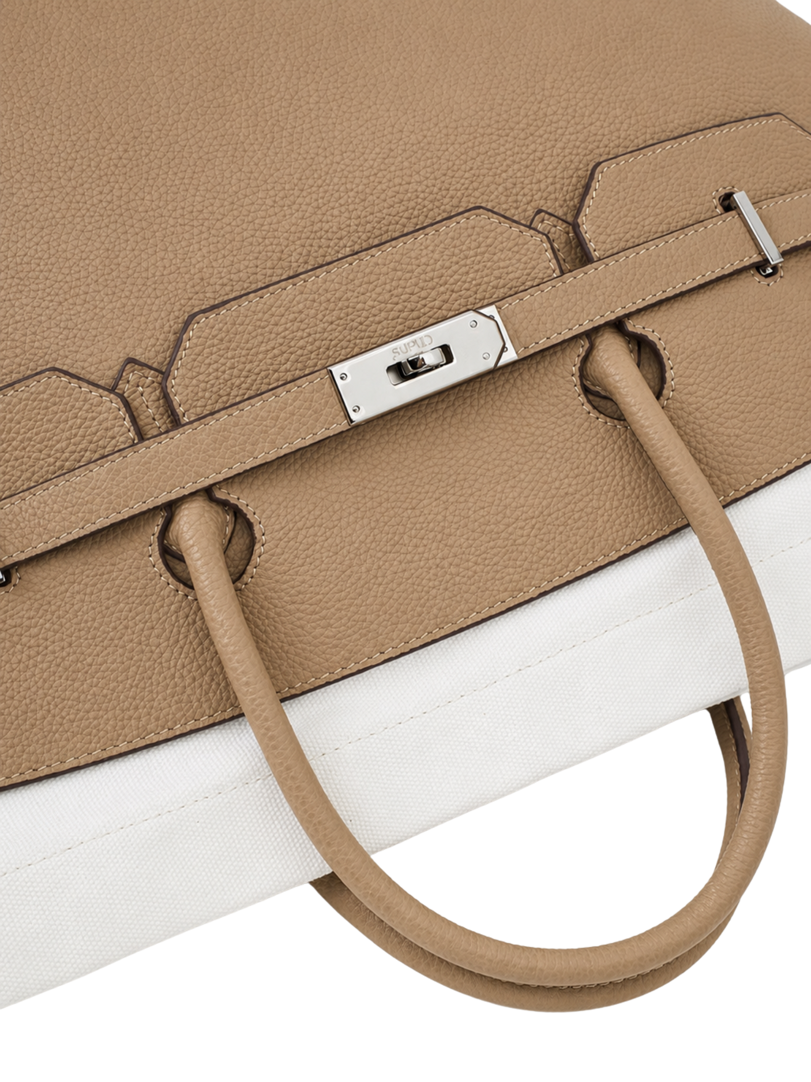 Boatkin Leather Canvas Tote Bag
