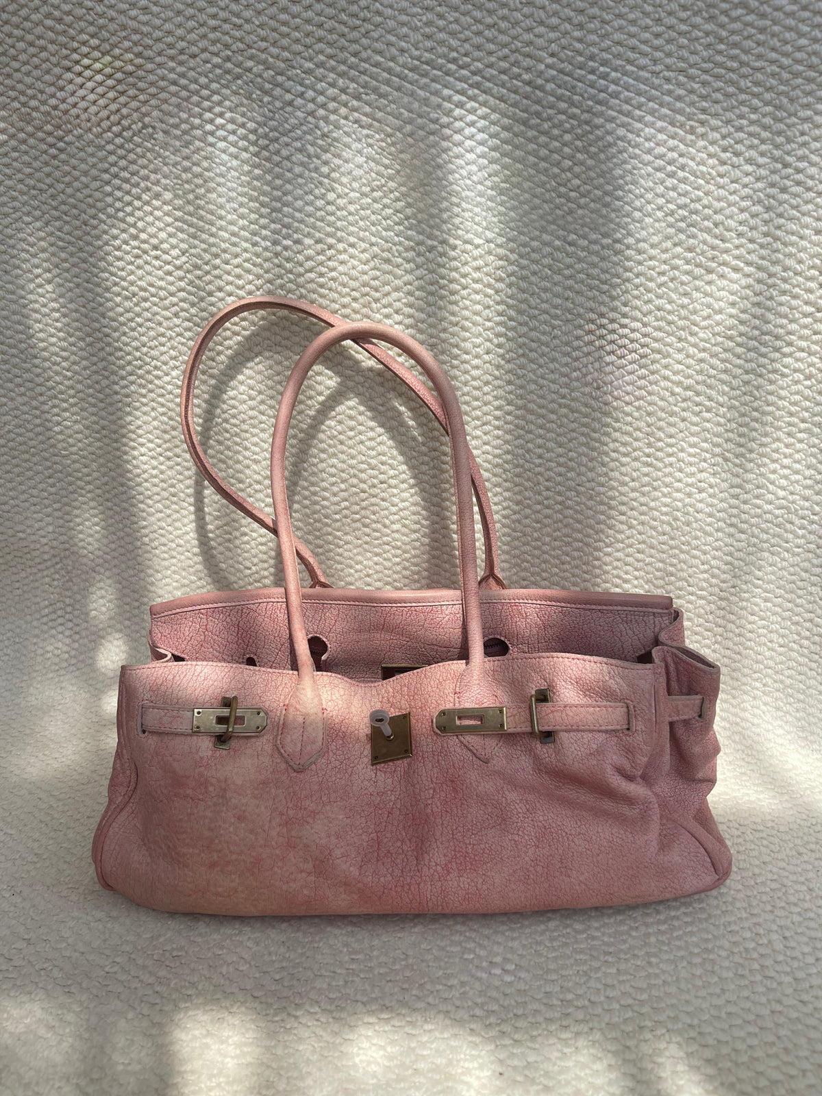 Leather Shoulder Firkin 40 Bag