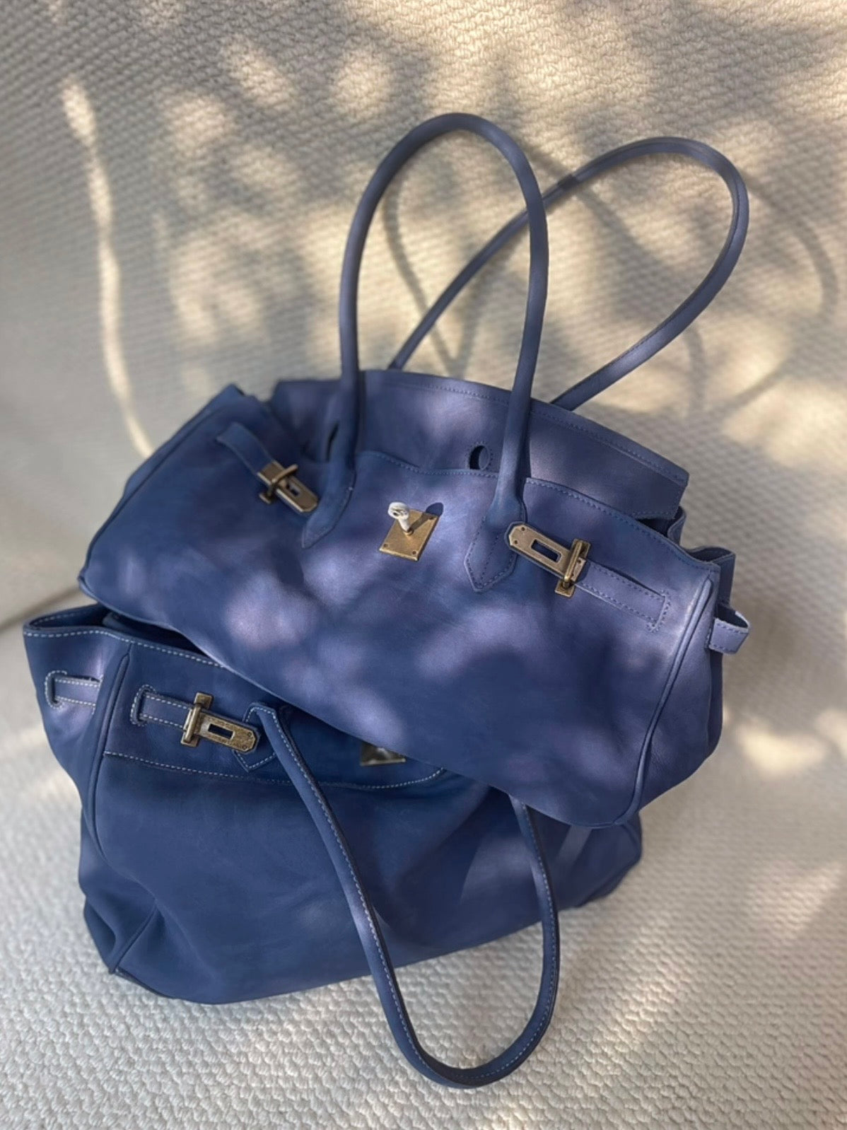 Leather Shoulder Firkin 40 Bag