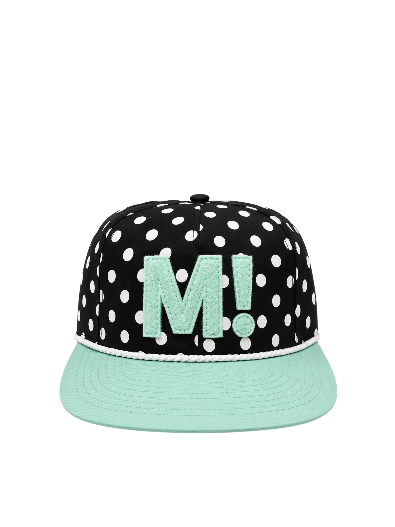 Mint Polka Dot Cap
