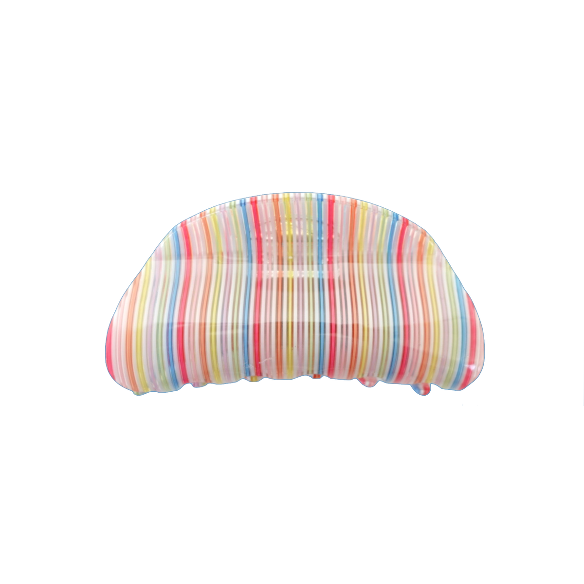 Rainbow Hair Claw Clip Rainbow front view on white background