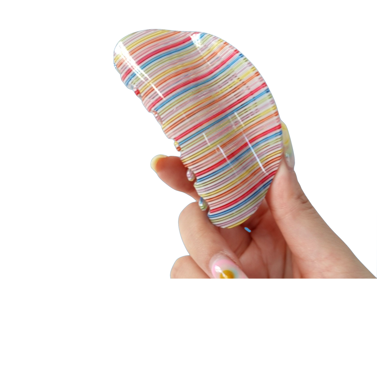 Rainbow Hair Claw Clip Rainbow lifestyle styled outfit photo