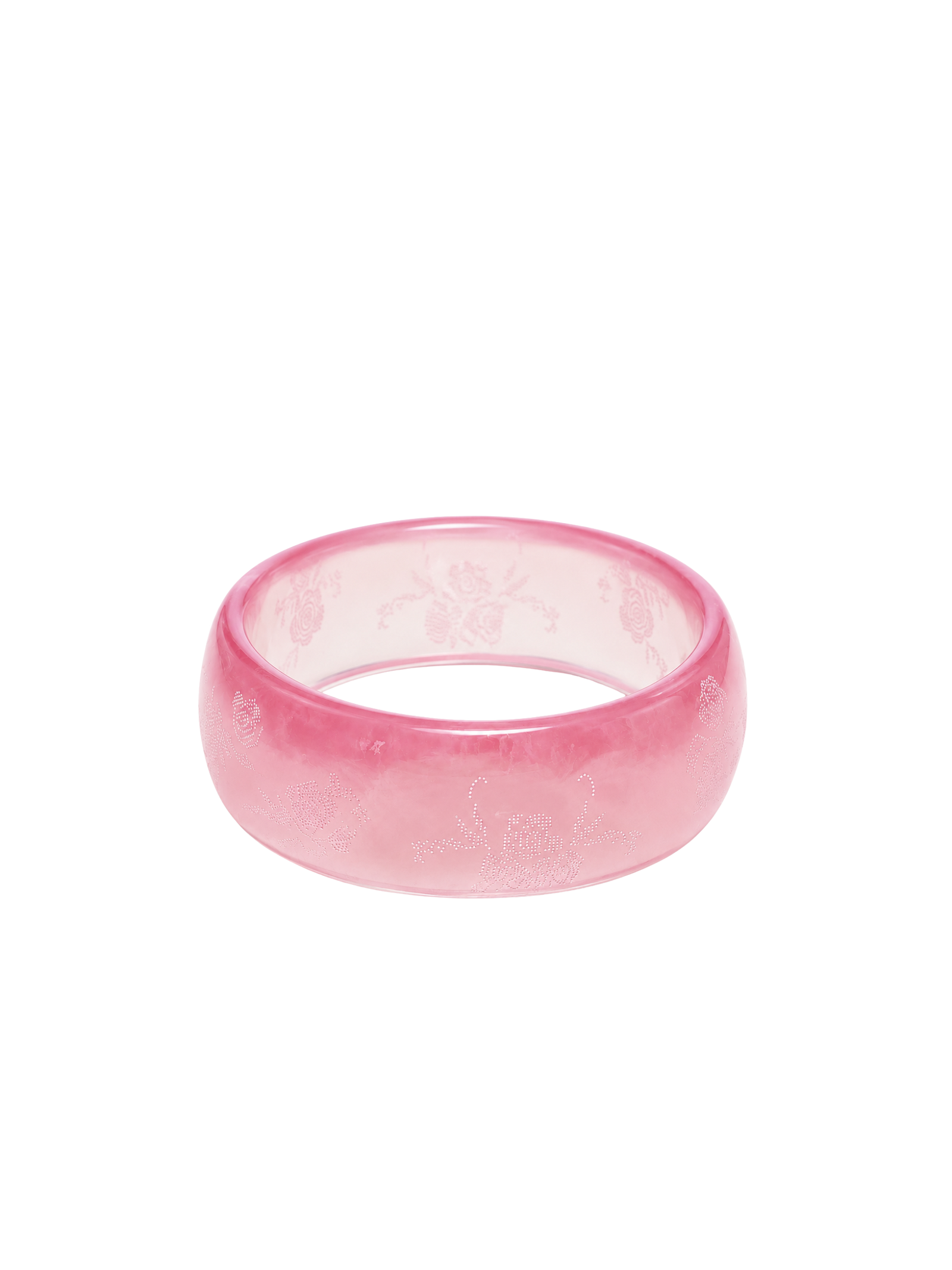 Vintage Rose Resin Bangle