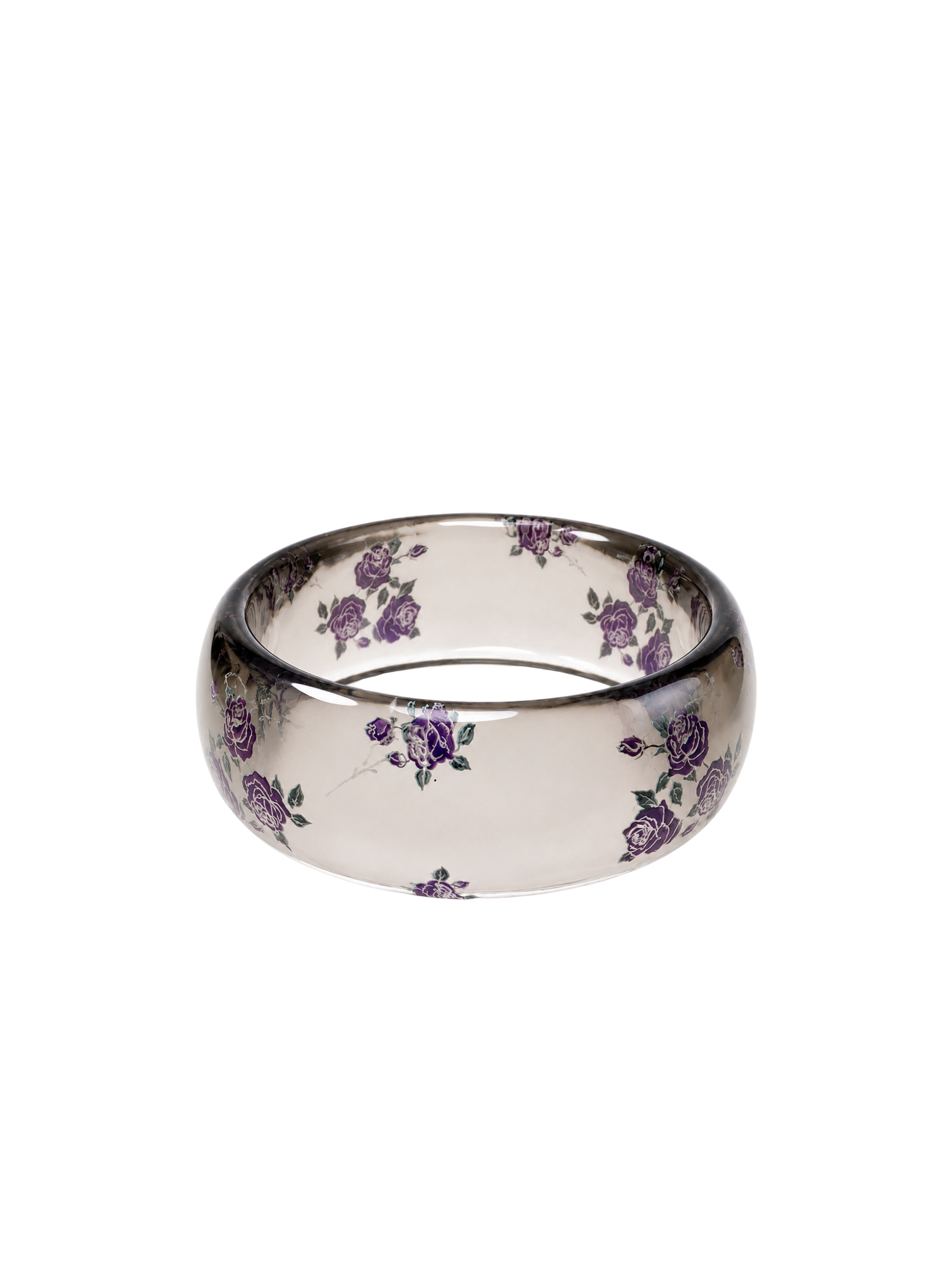 Vintage Rose Resin Bangle