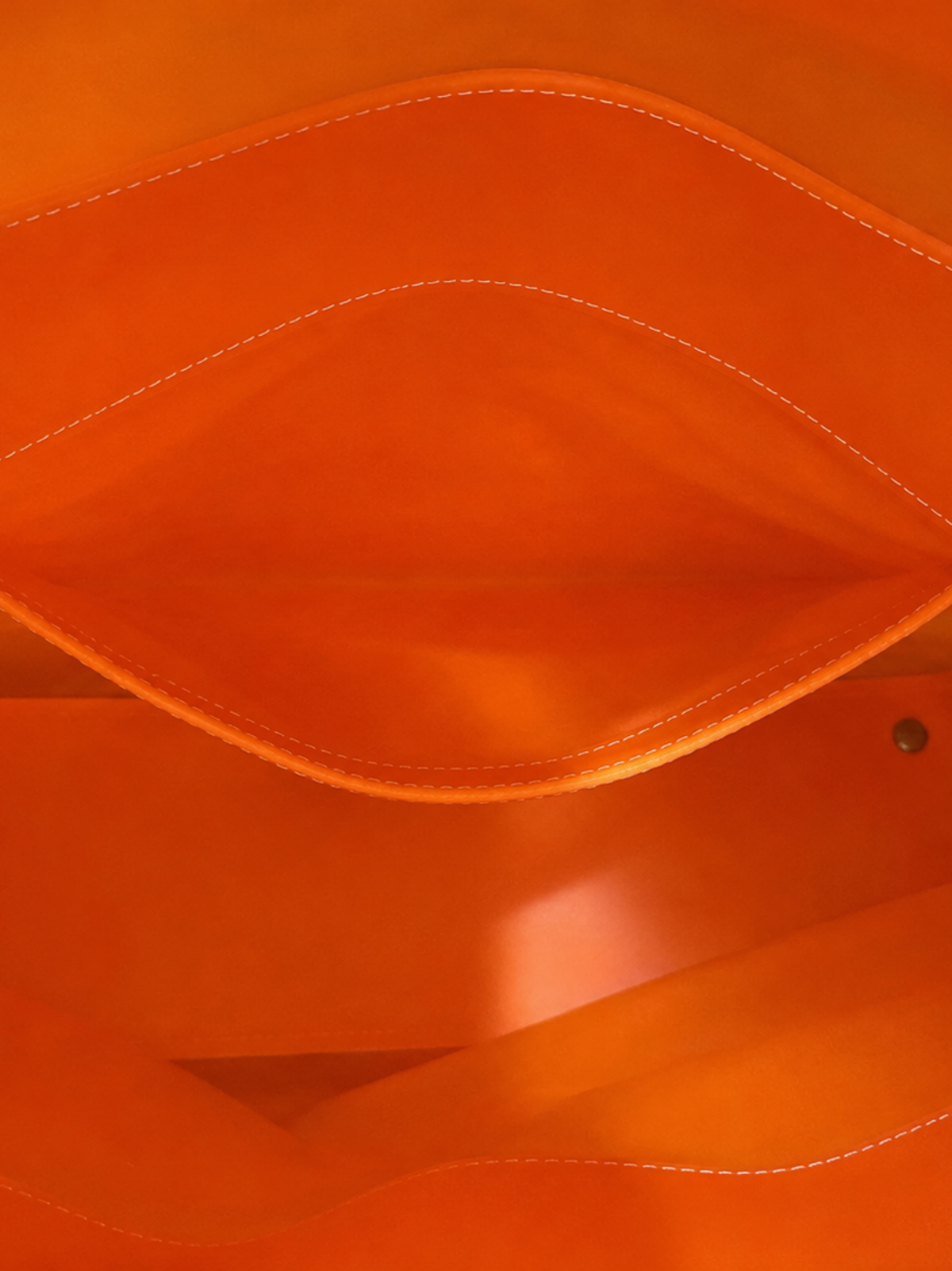 Vintage tangerine Daisy Lovers jelly tote bag – image 7