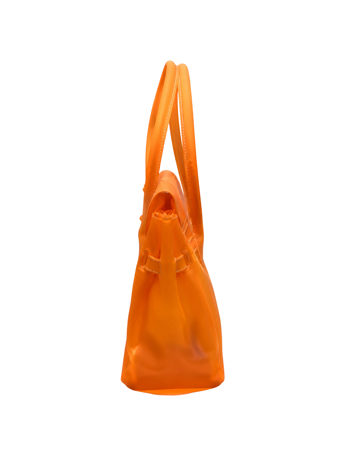 Vintage tangerine Daisy Lovers jelly tote bag – image 8