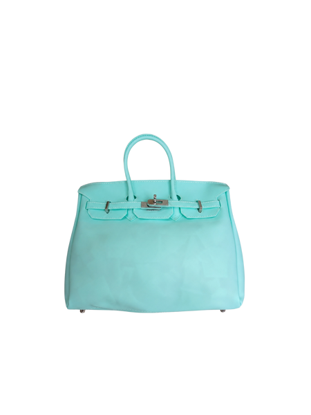 Aqua Jelly Firkin 25 Bag | Compact Jelly Tote – Hello Flower Child
