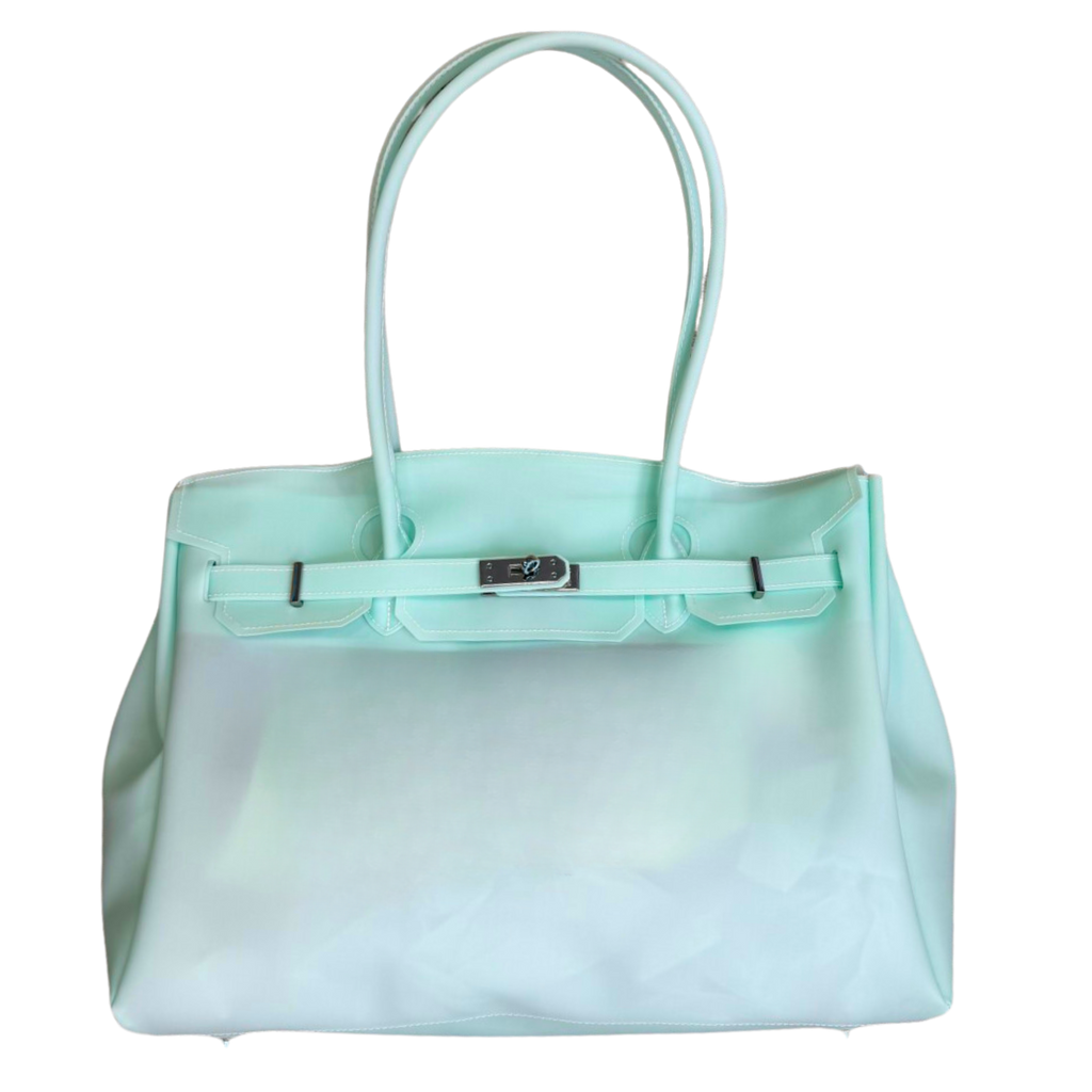 Jelly Firkin 40 Bag Classic Aqua front view on white background