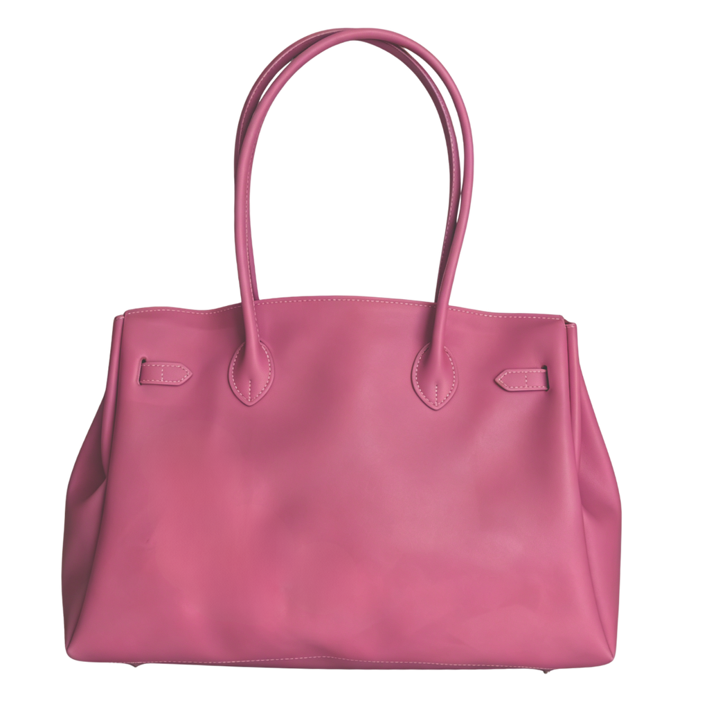Jelly Firkin 40 Bag Classic Dusty Pink back view on white background