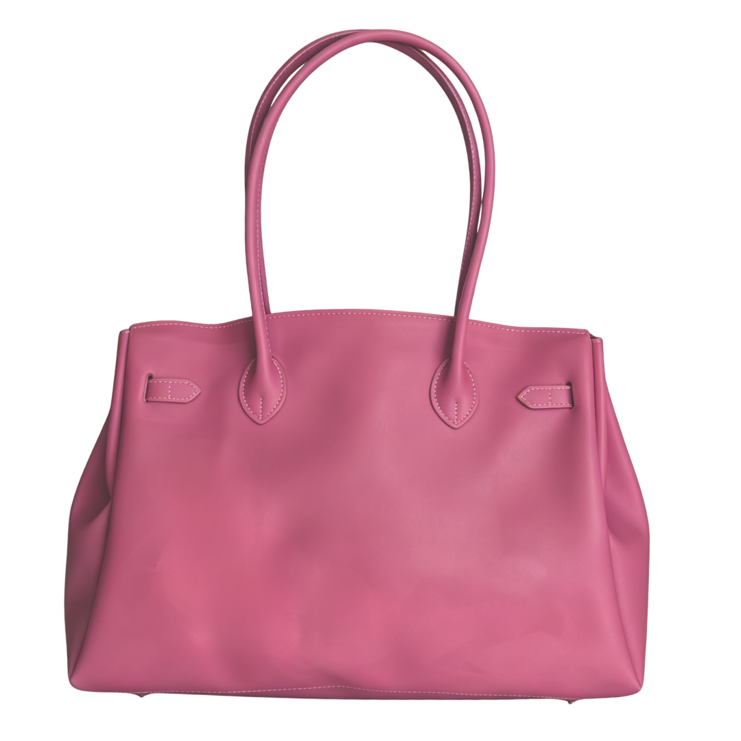 Jelly Firkin 40 Bag Classic Dusty Pink back view on white background