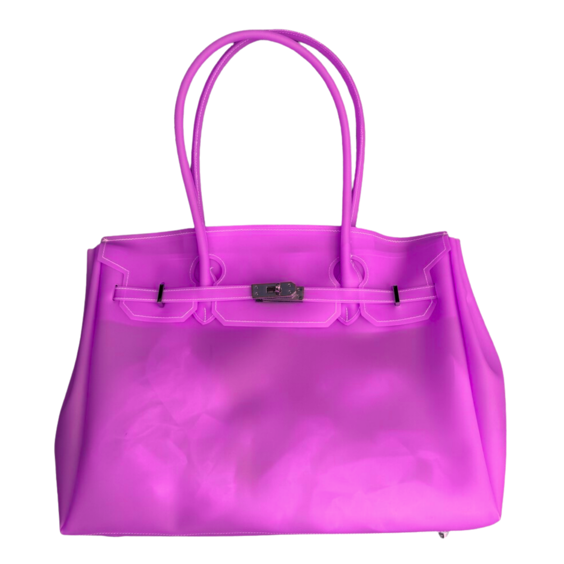 ゼリーバーキン　パープル Jelly Firkin 40 Bag | Oversized Jelly Bag Birkin | Hello Flower Child