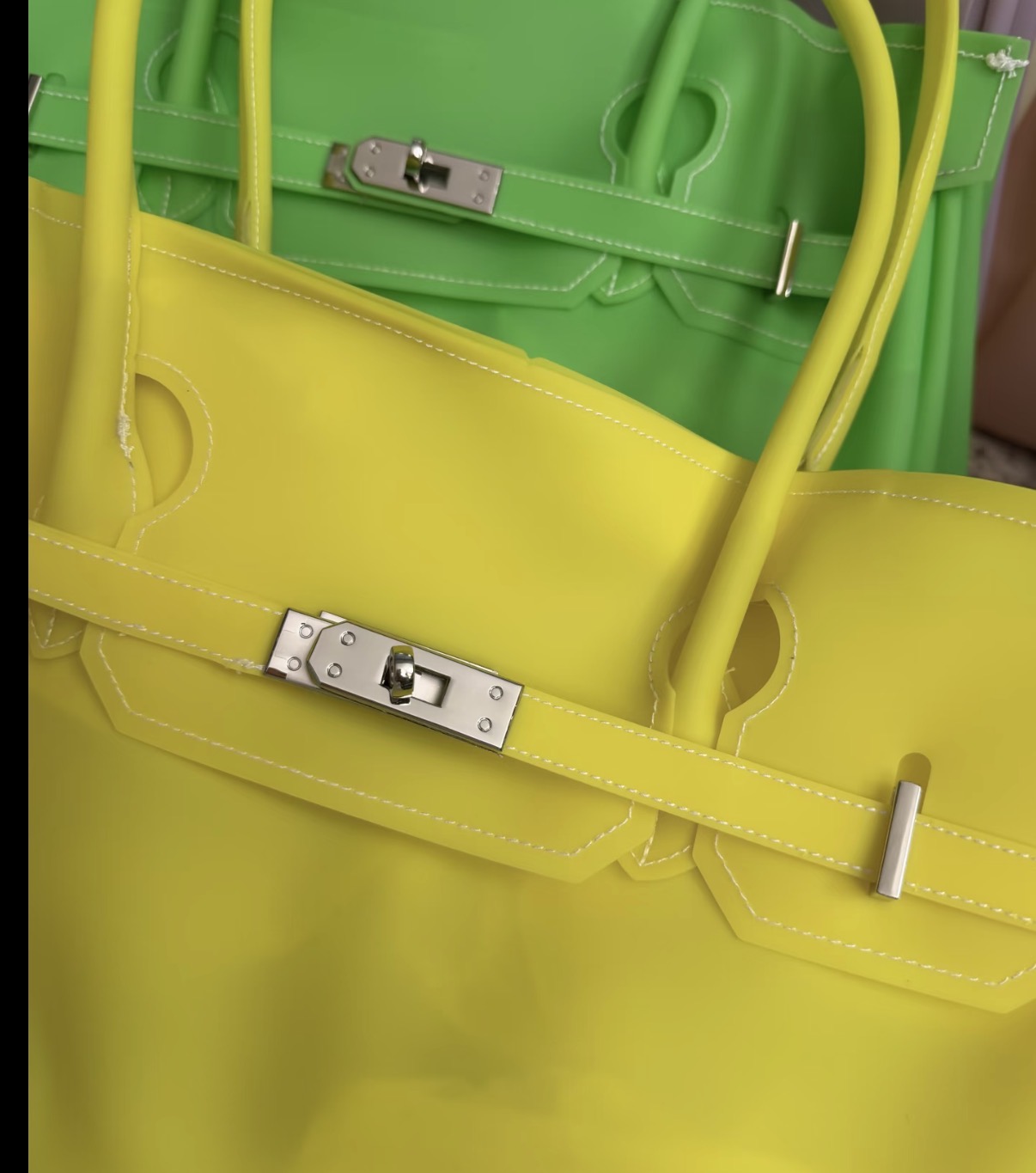Jelly Firkin 40 Bag Classic Lemon and Lime color comparison close-up